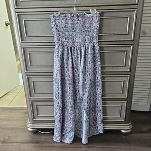 Willow Root Strapless Top in Multicolor Pattern, Size M